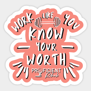 Know Your Worth Sticker